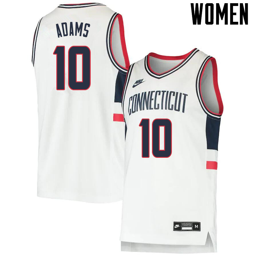 2021 Women #10 Brendan Adams Uconn Huskies College Basketball Jerseys Sale-Throwback